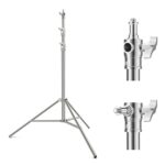 K&F Concept 2.8m Heavy Duty Stainless Steel Light Stand with Spring Buffer (KF34.044)