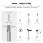 K&F Concept 2.8m Heavy Duty Stainless Steel Light Stand with Spring Buffer (KF34.044)