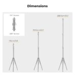 K&F Concept 2.8m Heavy Duty Stainless Steel Light Stand with Spring Buffer (KF34.044)