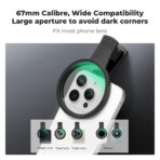 K&F Concept 67mm Phone Clip with 2-in-1 CPL & Black Mist 1/4 Filter (KF01.2900V2)