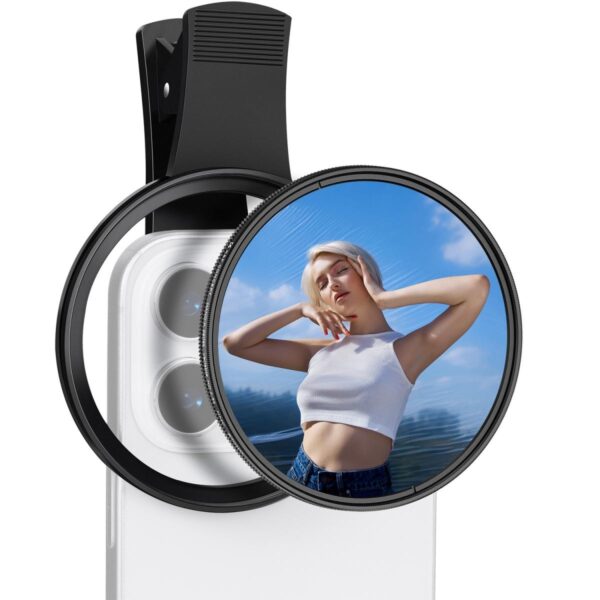 K&F Concept 67mm Phone Clip with ND2-32 Variable ND Filter (KF01.2901V2)