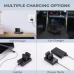 K&F Concept EN-EL15 Dual-Channel LED Battery Charger with USB-C Cable (KF28.0006)