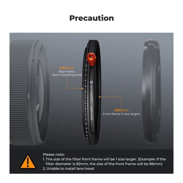 K&F Concept Nano-C Series 3-in-1 VND2-32 + CPL + Black Mist 1/4 Filter 77mm (KF01.2069)