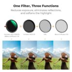 K&F Concept Nano-X Series 3-in-1 VND2-32 + CPL + Black Mist 1/4 Filter 77mm (KF01.2927V2)