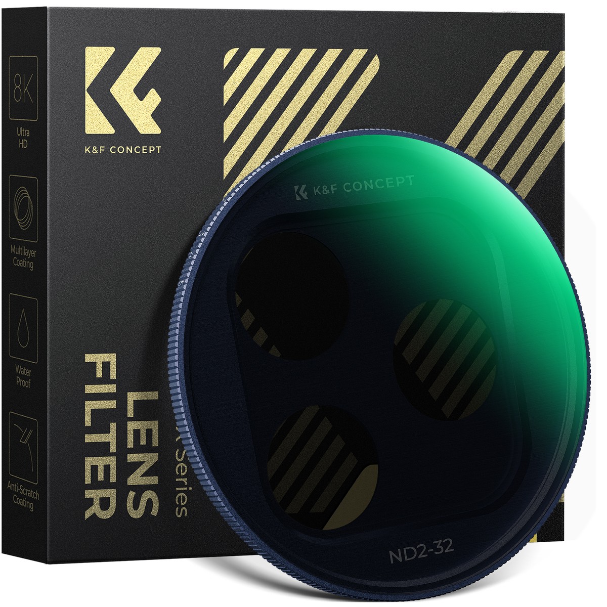 K&F Concept ND2-32 Variable ND Snap-On Filter for iPhone 17 Pro / 17 Pro Max (Blue) (KF15.0050) K&F Concept ND2-32 Variable ND Snap-On Filter for iPhone 17 Pro / 17 Pro Max (Blue) (KF15.0050)