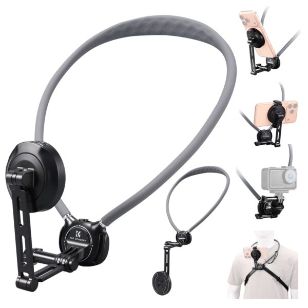 K&F Concept Neck Phone Mount (Grey) (KF15.0072)