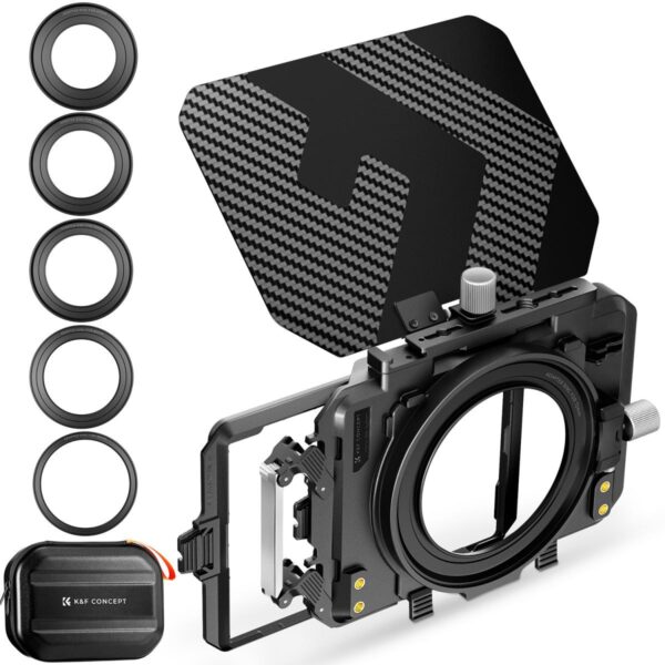 K&F Concept Square Movie Blackout Filter Kit 4x5.65" with Adapter Rings (SKU.2180V1)