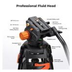 K&F Concept VA3 Tripod with BV70 Fluid Head, Entry Model (KF09.167)