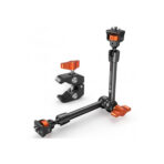 K&F Concept 11" Magic Arm with Super Clamp, Articulating Friction Arm Kit with 1/4" & 3/8" Screw & Cold Shoe Mount (KF31.132)