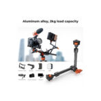 K&F Concept 11" Magic Arm with Super Clamp, Articulating Friction Arm Kit with 1/4" & 3/8" Screw & Cold Shoe Mount (KF31.132)