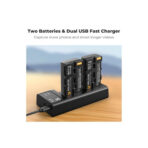 K&F Concept 2-Pack NP-F550 Battery & Charger Set (KF28.0046)
