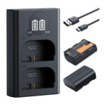 K&F Concept 2250mAh LP-E6NH Battery & Charger Set for Canon Cameras (KF28.0098)