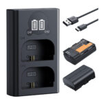 K&F Concept 2250mAh LP-E6NH Battery & Charger Set for Canon Cameras (KF28.0098)