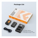 K&F Concept 2250mAh LP-E6NH Battery & Charger Set for Canon Cameras (KF28.0098)