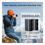 K&F Concept 2250mAh LP-E6NH Battery & Charger Set for Canon Cameras (KF28.0098)