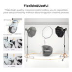 K&F Concept 3.2m Heavy Duty Light Stand with Wheels Stainless Steel (KF34.054)