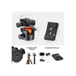 K&F Concept 36mm Metal Ball Head 360° Panoramic Quick Release 16kg Load (KF31.044V1)