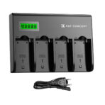 K&F Concept 4 Channel NP F Battery Charger with LCD Display (KF28.0045EU)
