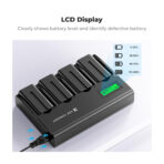 K&F Concept 4 Channel NP F Battery Charger with LCD Display (KF28.0045EU)