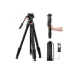 K&F Concept 73" Aluminum Travel Tripod with Fluid Head (KF09.172)