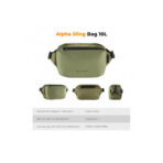 K&F Concept Alpha Camera Sling Bag 10L Waterproof Photography Shoulder Bag for DSLR Mirrorless Cameras and DJI Drones Green (KF13.157V2)