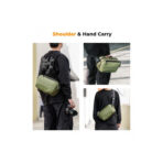 K&F Concept Alpha Camera Sling Bag 10L Waterproof Photography Shoulder Bag for DSLR Mirrorless Cameras and DJI Drones Green (KF13.157V2)