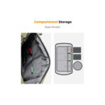 K&F Concept Alpha Camera Sling Bag 10L Waterproof Photography Shoulder Bag for DSLR Mirrorless Cameras and DJI Drones Green (KF13.157V2)