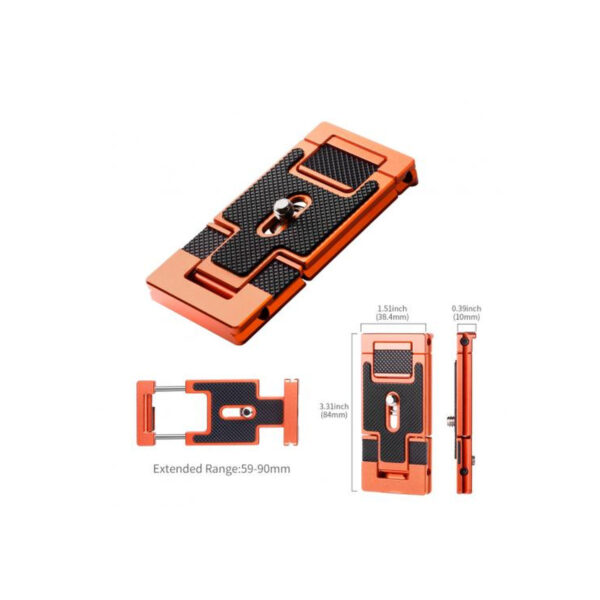 K&F Concept CA02 Aluminum Multi Quick Release Plate 2-in-1 (KF31.027V2)