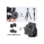 K&F Concept Camera Tripod Ball Head with Quick Release & Spirit Level (KF31.029V3)