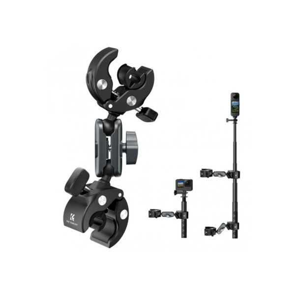 K&F Concept Dual Super Clamp 360° Ball Head Handlebar Mount (KF31.204S2)