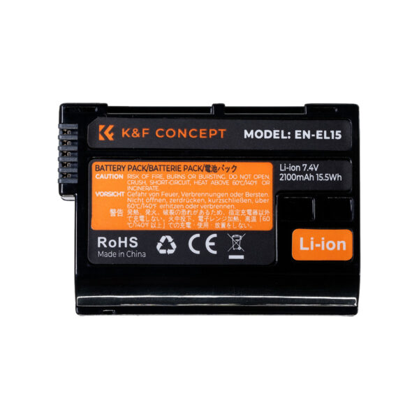 K&F Concept EN-EL15 Camera Battery for Nikon Cameras (KF28.0012V3)