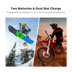 K&F Concept Insta 360 X4 Battery and Charger, 2-Pack 2350mAh X4 Battery and Dual LED Fast Battery Charger for Insta 360 X4 Accessories (KF28.0050)
