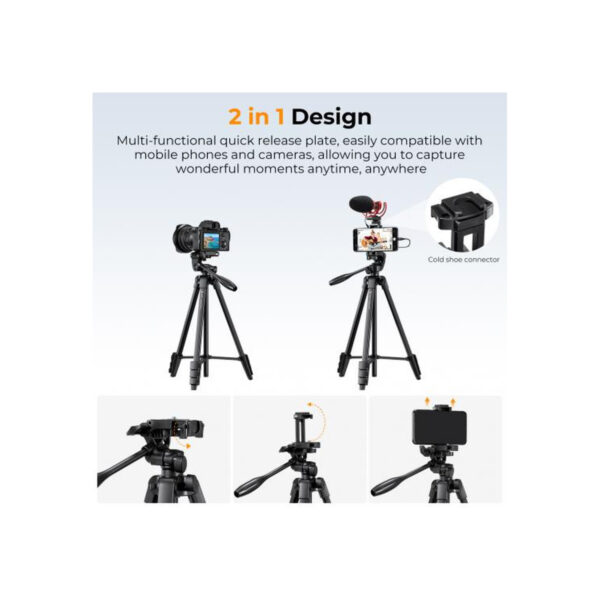 K&F Concept KF09.125 Lightweight 2 in 1 Video Tripod