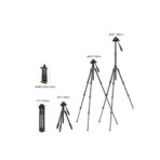 K&F Concept Lightweight Video Tripod O234AO+BV01 Smartphone Clamp (KF09.115V1)