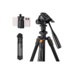 K&F Concept Lightweight Video Tripod O234AO+BV01 Smartphone Clamp (KF09.115V1)