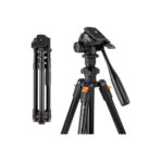 K&F Concept Lightweight Video Tripod O234AO+BV01 Smartphone Clamp (KF09.115V1)