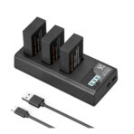 K&F Concept LP-E17 Battery 3-Pack with Upgraded 3-Slot LCD Charger (KF28.0052)