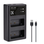 K&F Concept LP-E17 Battery Charger, Dual Slot Quick Charger for Canon EOS RP, Rebel T8i, T7i, T6i, T6s, SL2, SL3, EOS M3, M5, M6 Mark II, 77D, 200D, 750D, 760D, 800D, 8000D Camera (KF28.0008)