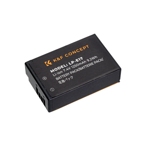 K&F Concept LP-E17 Camera Battery for Canon Cameras (KF28.0014V3)