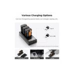 K&F Concept LP-E6/LP-E6NH Battery 3-Pack with 3-Slot Charger (KF28.0039)