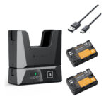K&F Concept LP-E6NH 2-Pack Batteries + 18W Charger Canon EOS (KF28.0088)