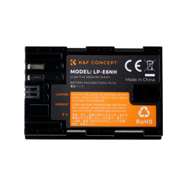 K&F Concept LP-E6NH Camera Battery for Canon Cameras (KF28.0021V2)