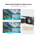 K&F Concept Matte Box Kit 4×5.65" Filter 67-95mm Adapters (2322V1)