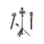 K&F Concept MS08 62” Tripod Phone Selfie Stick with Bluetooth Remote + GoPro Adapter (KF09.127)