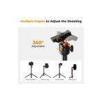 K&F Concept MS08 62” Tripod Phone Selfie Stick with Bluetooth Remote + GoPro Adapter (KF09.127)