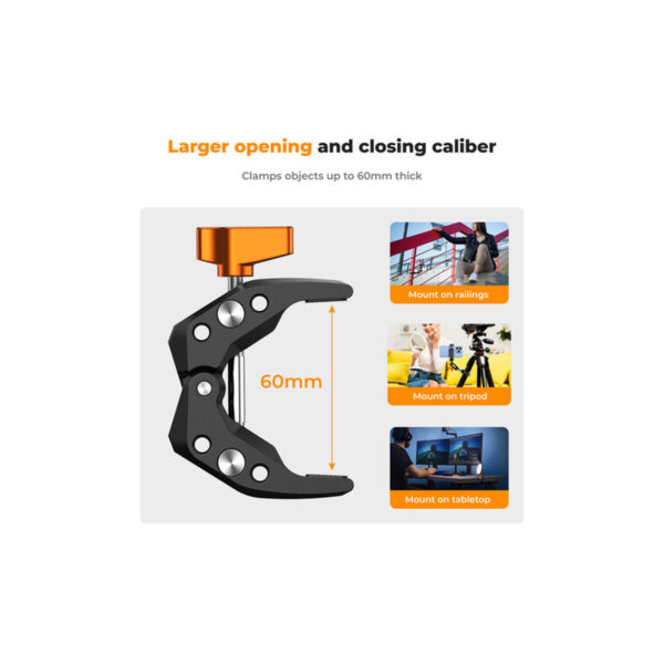 K&F Concept MS15 Super Clamp 2.4" (KF31.081)