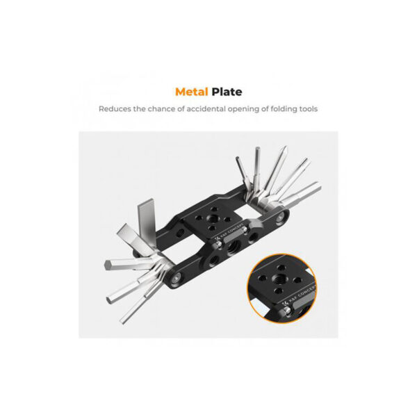 K&F Concept MS28 Folding 10-in-1 Hex Key Set Multi Tool (KF31.099)