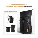 K&F Concept Nature Wander11 20L Camera Backpack - Black, Waterproof Travel Photography Bag with 15.6" Laptop Sleeve, Tripod Holder & Expandable Storage (KF13.173)
