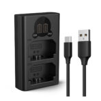 K&F Concept NP-FZ100 Battery Charger with LCD for Sony Alpha Cameras (KF28.0010V1)