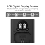 K&F Concept NP-FZ100 Battery Charger with LCD for Sony Alpha Cameras (KF28.0010V1)